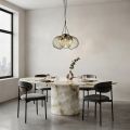 Three-Light Venetian Blown Glass Bouquet Chandelier Made in Italy - Lucilla