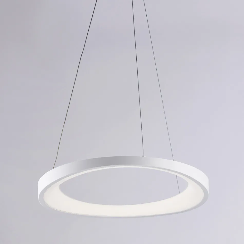 Voyager - White, Chrome, and Silver Metal Pendant Light for Interiors Viadurini