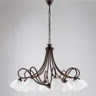 Cosmo Black Metal and Glass Indoor Pendant Light Viadurini