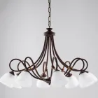 Cosmo Black Metal and Glass Indoor Pendant Light Viadurini