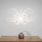 Suspension Chandelier in White Plexiglass Recyclable Design - Sancho Viadurini