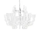 Satin White Plexiglass Pendant Lamp Made in Italy - Gea Viadurini