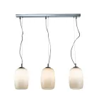 Three-Light Venetian Blown Glass Chandelier Made in Italy - Soffio Viadurini