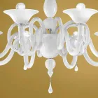 Artisan 8 Lights Chandelier in Venice Glass, Made in Italy - Margherita Viadurini