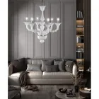 Handcrafted Venetian Blown Glass Chandelier Classic Style - Vanity Viadurini
