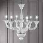Handcrafted Venetian Blown Glass Chandelier Classic Style - Vanity Viadurini