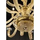 Classic Chandelier 18 Lights in Handcrafted Glass and Crystals - Magrena Viadurini