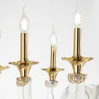 Classic Chandelier 18 Lights in Handcrafted Glass and Crystals - Magrena Viadurini
