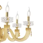 Classic Chandelier 30 Lights in Italian Luxury Handcrafted Glass - Saline Viadurini