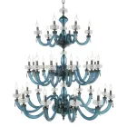 Classic Chandelier 30 Lights in Italian Luxury Handcrafted Glass - Saline Viadurini