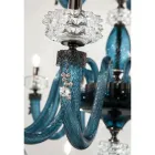 Classic 6 Lights Chandelier in Italian Luxury Handcrafted Glass - Saline Viadurini