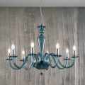 Classic Handmade Italian Glass and Metal Chandelier - Oliver