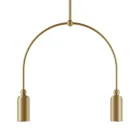Chandelier with 2 Lights in Different Finishes Made in Italy - Lady Viadurini