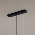 Chandelier with 3 LEDs in Powder Coated Aluminum and Adjustable Cable - Buxus Viadurini