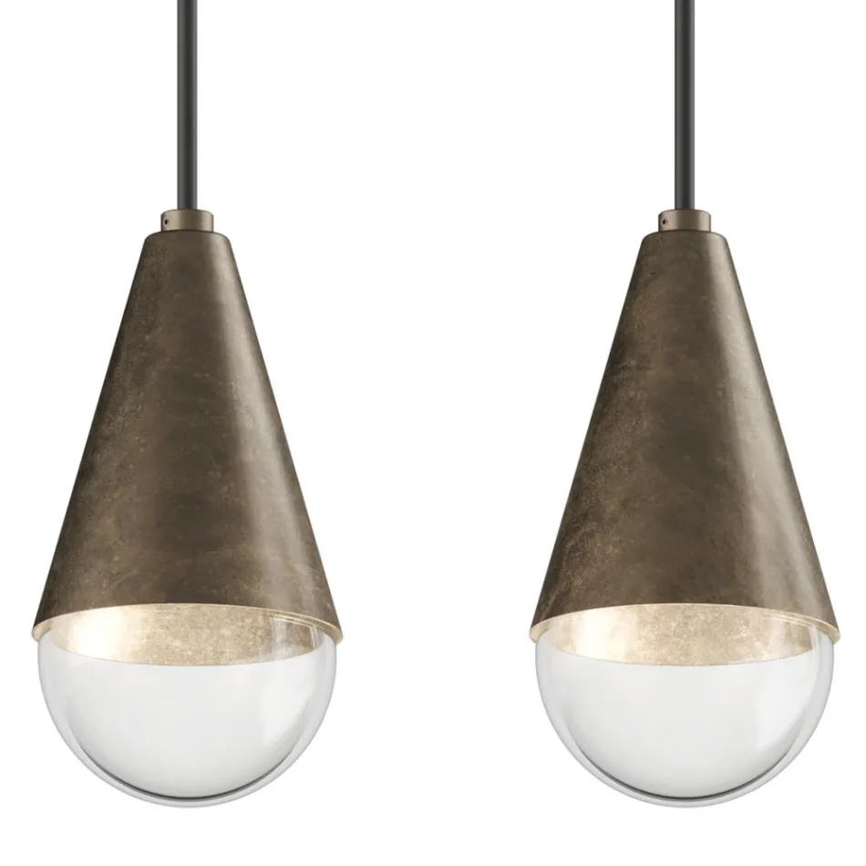 Chandelier with 5 Lights in Iron and Glass Made in Italy - Cloudy Viadurini