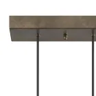 Chandelier with 5 Lights in Iron and Glass Made in Italy - Cloudy Viadurini