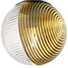 Chandelier with 6 Lights in Blown Glass in the Shape of a Sphere Made in Italy - Prilla Viadurini