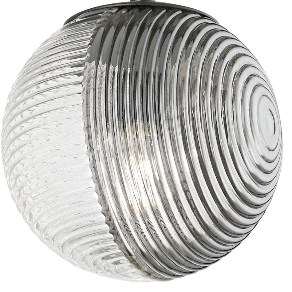 Chandelier with 8 Lights in Blown Glass in the Shape of a Sphere Made in Italy - Prilla Viadurini