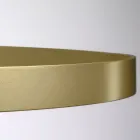 Chandelier with Glass Body and 6 Aluminum Circles - Clara Viadurini