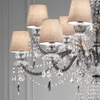 Artisan Venetian Glass 12 Lights Chandelier, Made in Italy - Milagros Viadurini