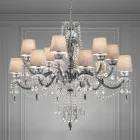 Artisan Venetian Glass 12 Lights Chandelier, Made in Italy - Milagros Viadurini