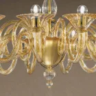 12 Lights Handmade Venetian Glass Chandelier Made in Italy - Margherita Viadurini