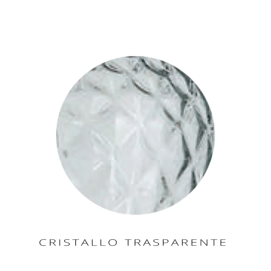 Decentralized Chandelier with Small and Large Glass Lamp Made in Italy - Elisia Viadurini