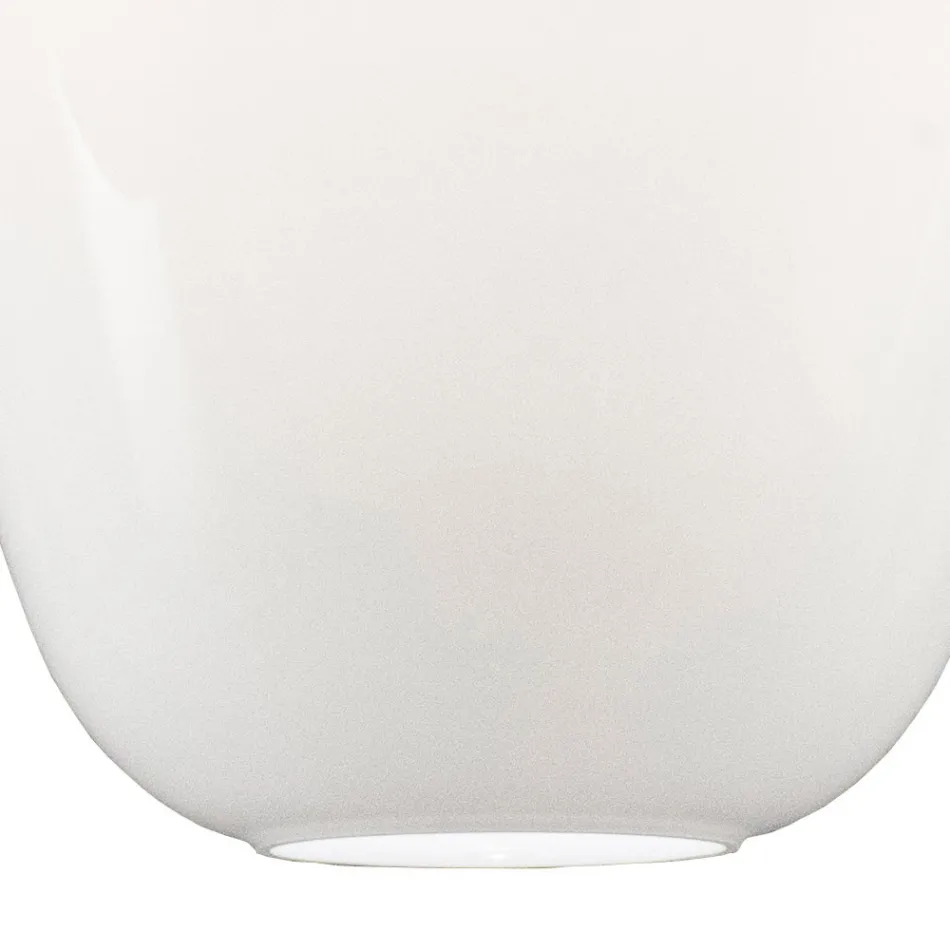 Decentralized Chandelier with Small and Large Glass Lamp Made in Italy - Elisia Viadurini