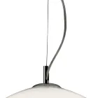 Decentralized Chandelier with Small and Large Glass Lamp Made in Italy - Elisia Viadurini