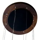 A 4-piece design chandelier in wood Grilli York made in Italy Viadurini