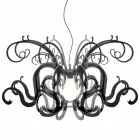 Modern design plexiglass chandelier made in Italy, Malito Viadurini