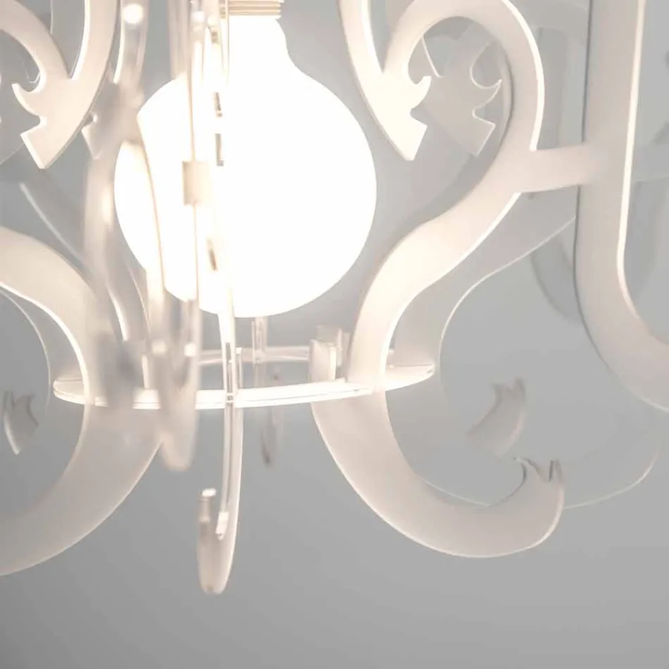 Modern design plexiglass chandelier made in Italy, Malito Viadurini