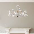 Ivory Lacquered Iron Chandelier Made in Italy - Marrakech