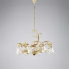 Ivory Lacquered Iron Chandelier Made in Italy for Interior Decor - Marrakech Viadurini