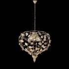 Lacquered Iron Chandelier Made in Italy for Interior Decorating - Capri Viadurini