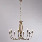 White metal chandelier for illuminating refined spaces – Roccia Viadurini