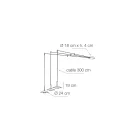 Metal Chandelier with Various Finishes Made in Italy - Mira Viadurini