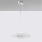 Metal Chandelier with Micro-Dotted Plexiglass Diffuser - Nora Viadurini