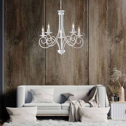 Metal and glass chandelier for elegant interior lighting – Laguna Viadurini