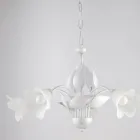 Metal and glass chandelier to illuminate refined interiors – Sirio Viadurini