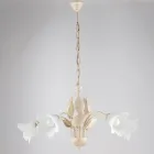 Metal and glass chandelier to illuminate refined interiors – Sirio Viadurini