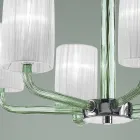 Chandelier in Venice Glass and Metal Handmade in Italy - Graham Viadurini