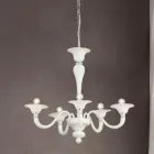 Classic Style Hand Blown Venetian Glass Chandelier - Demetra Viadurini