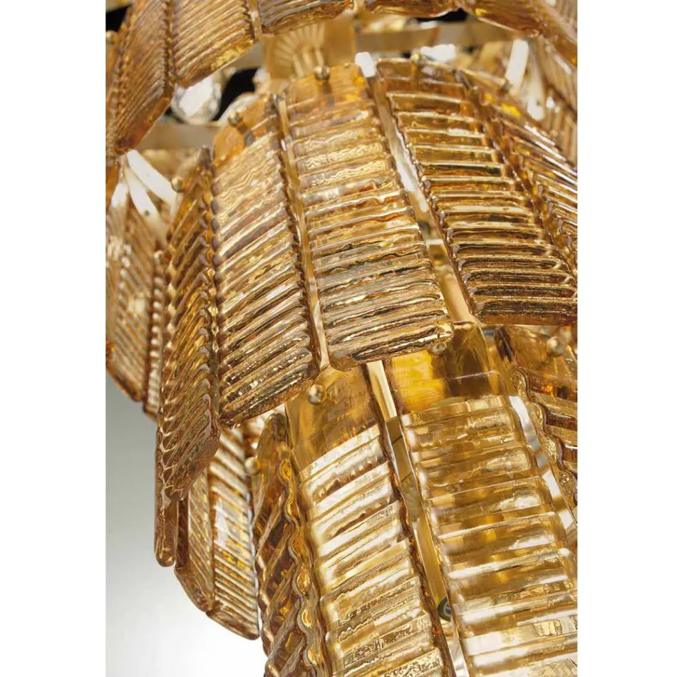 Modern Chandelier 12 Lights in Italian Luxury Handcrafted Glass - Valadier Viadurini