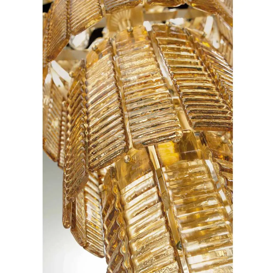 Modern Chandelier 36 Lights in Italian Luxury Handcrafted Glass - Valadier Viadurini