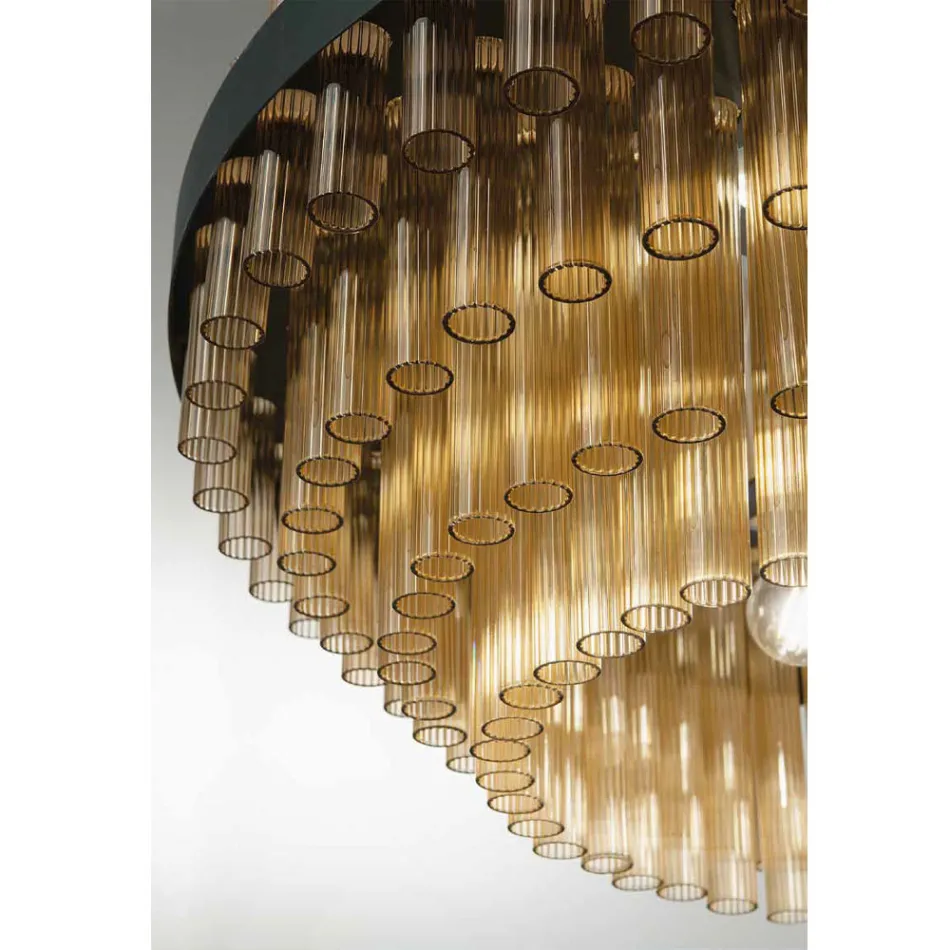 Modern Luxury Italian Artisan Blown Glass Chandelier - Maesta Viadurini