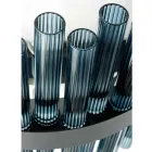 Modern Blown Glass and Metal Chandelier Italian Craftsmanship - Maesta Viadurini