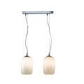 Two-Light Hand-Blown Glass Pendant Lamp Made in Italy - Soffio