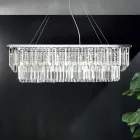 Classic Suspended Chandelier Metal and Luxury Cut Crystal - Mirielle Viadurini
