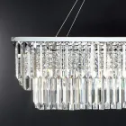 Classic Suspended Chandelier Metal and Luxury Cut Crystal - Mirielle Viadurini